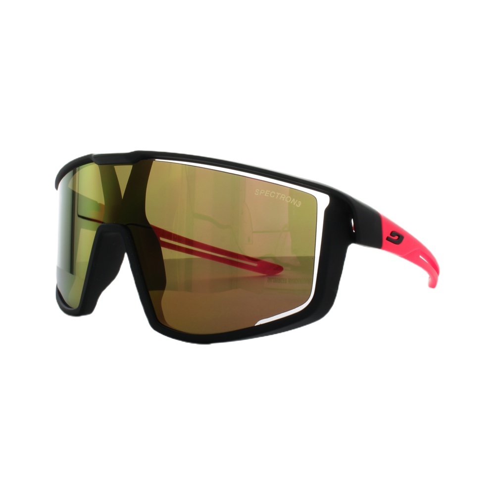Schrägansicht der Sonnenbrille Julbo FURY Junior 8-12 Schwarz Rosa
